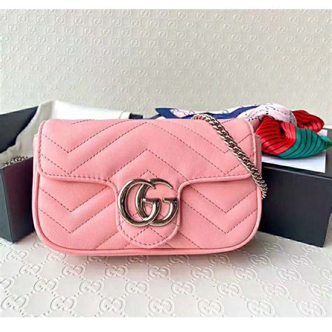 small gucci purse pink|gucci gg marmont super mini.